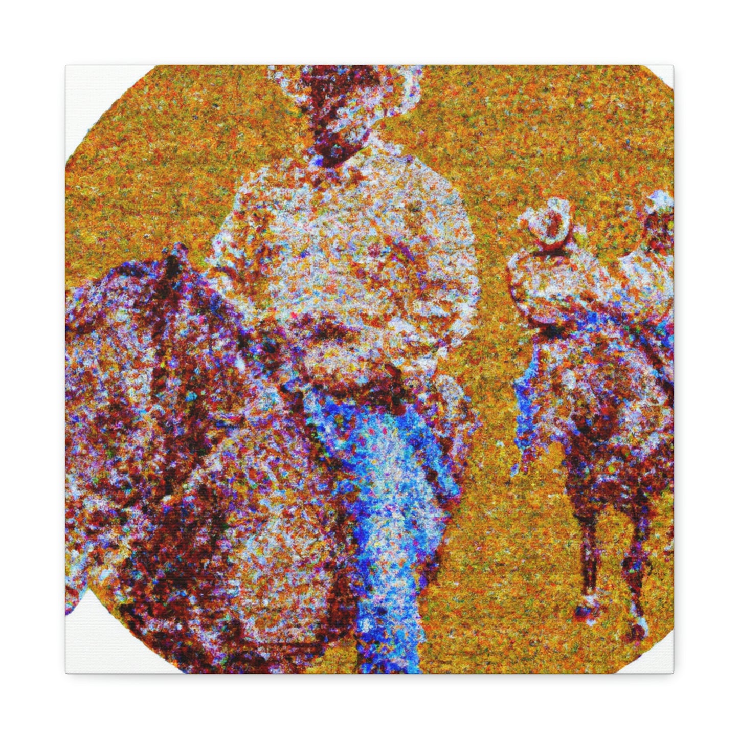 "Round Up: Cattle" - Canvas