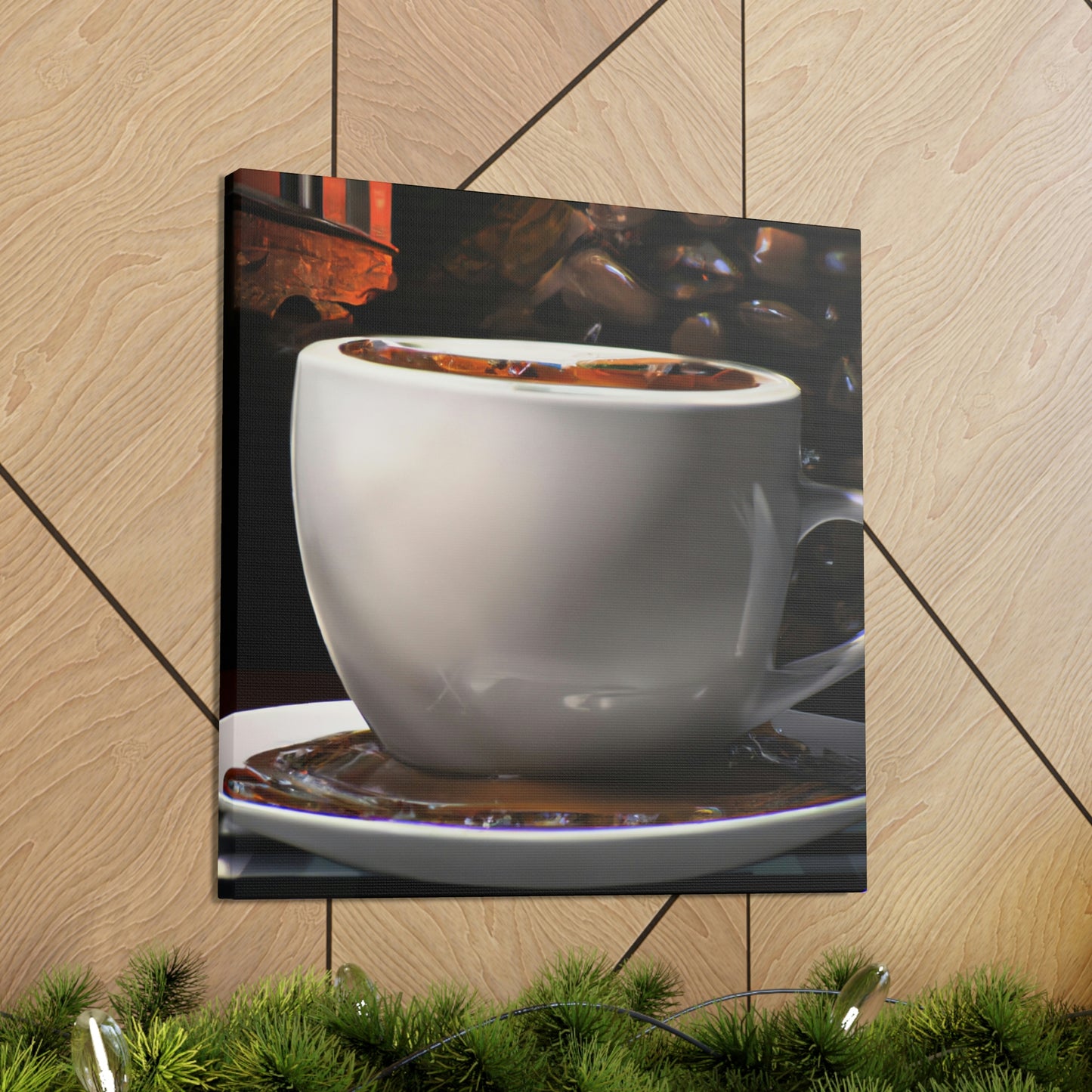 "Coffee Reflection Realism" - Canvas