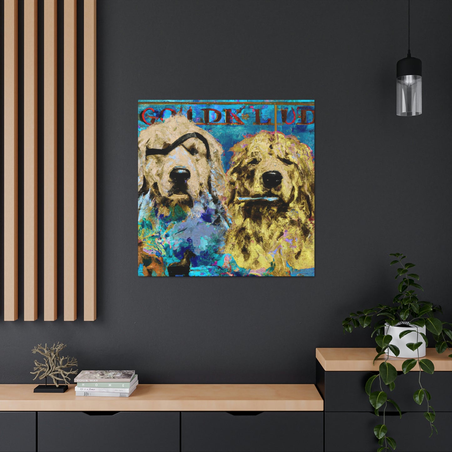 "Golden Retriever Repose" - Canvas