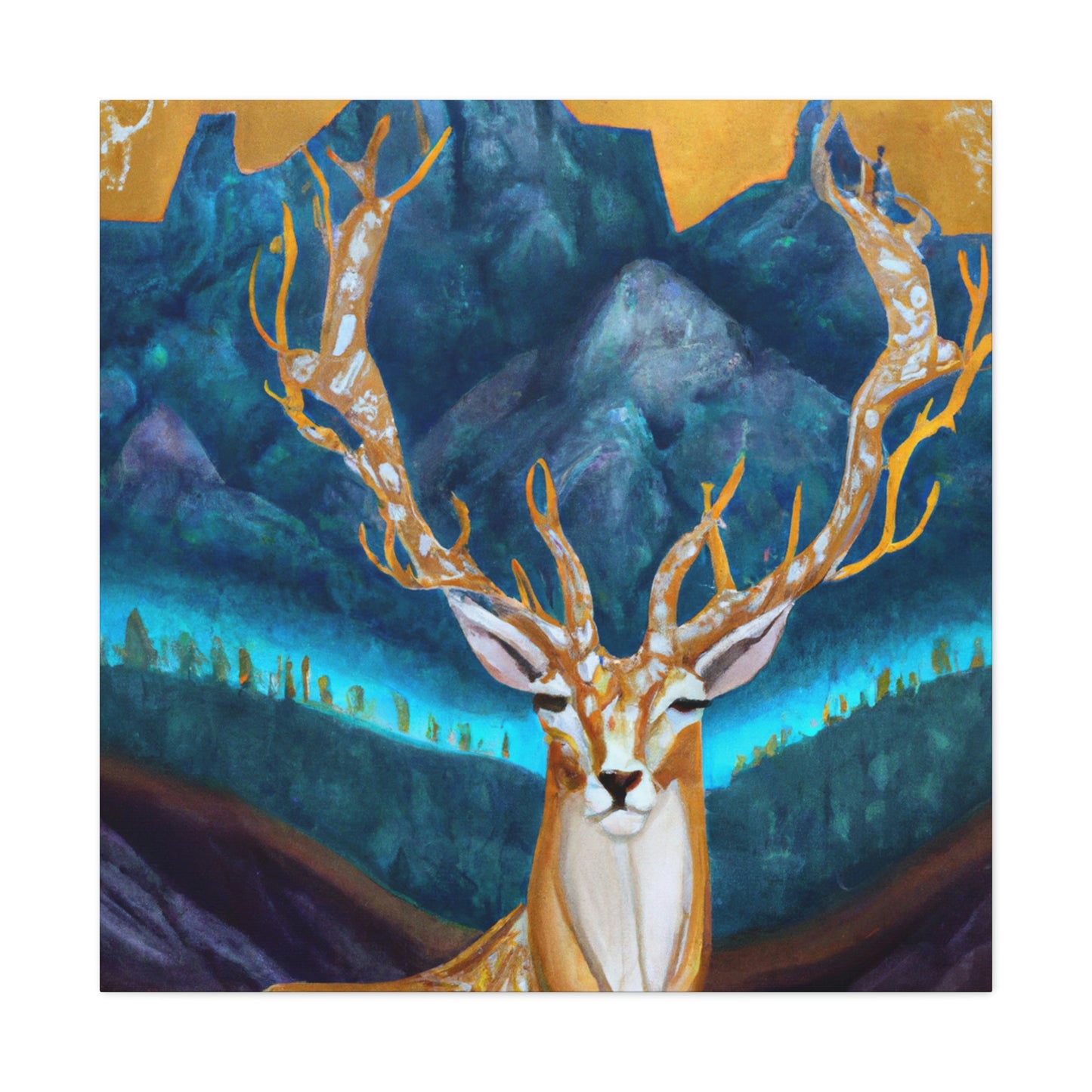 Deer in Deco Style - Canvas