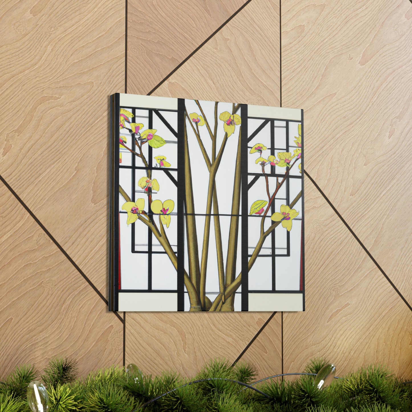 Vibrant Deco Dogwood - Canvas