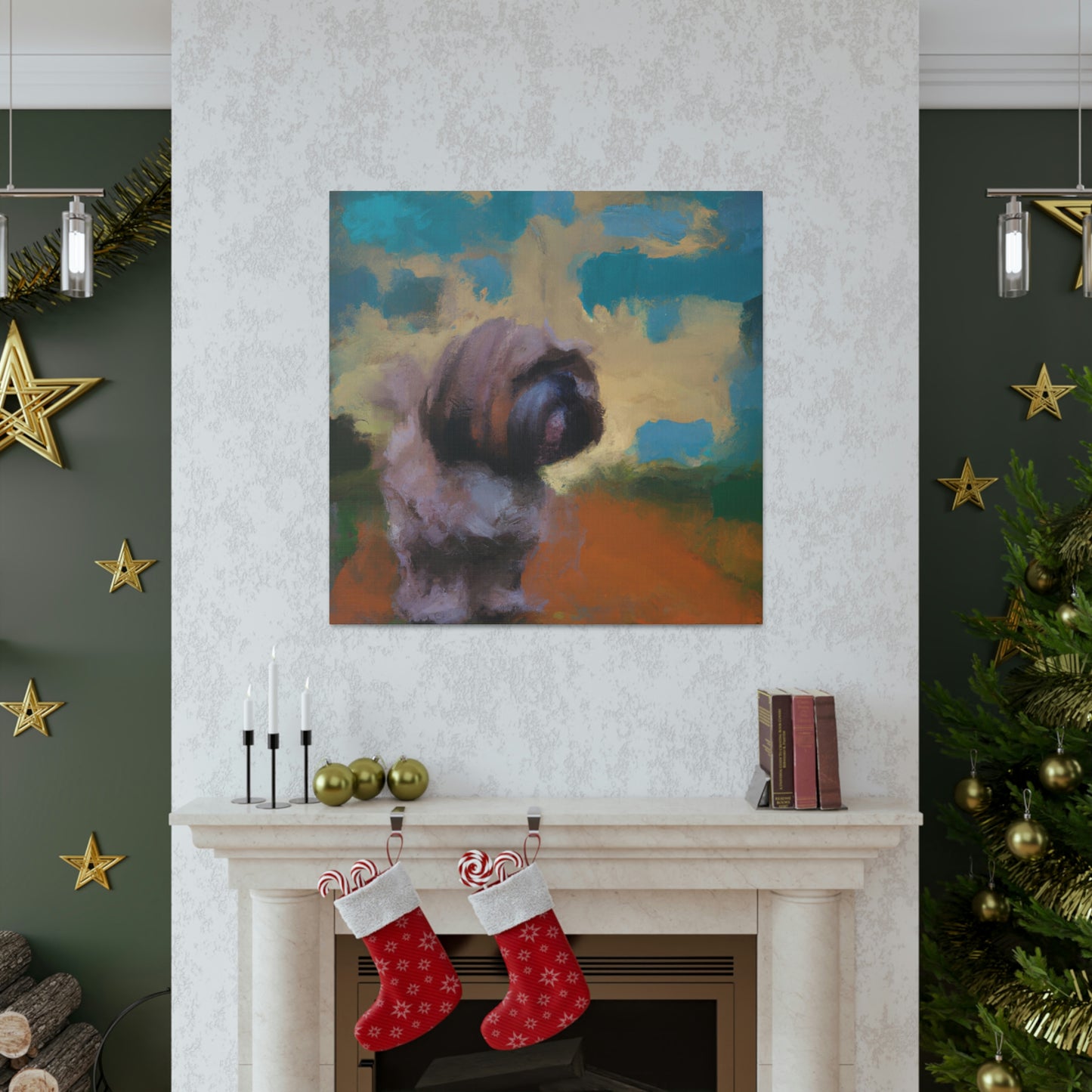 Fur and Whimsy Shih - Canvas