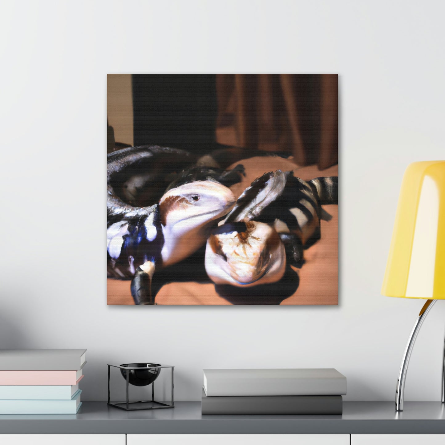 Blue-Tongued Skink Portrait - Canvas