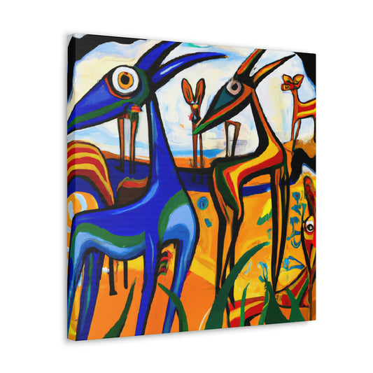 Gazelle in Golden Noon - Canvas