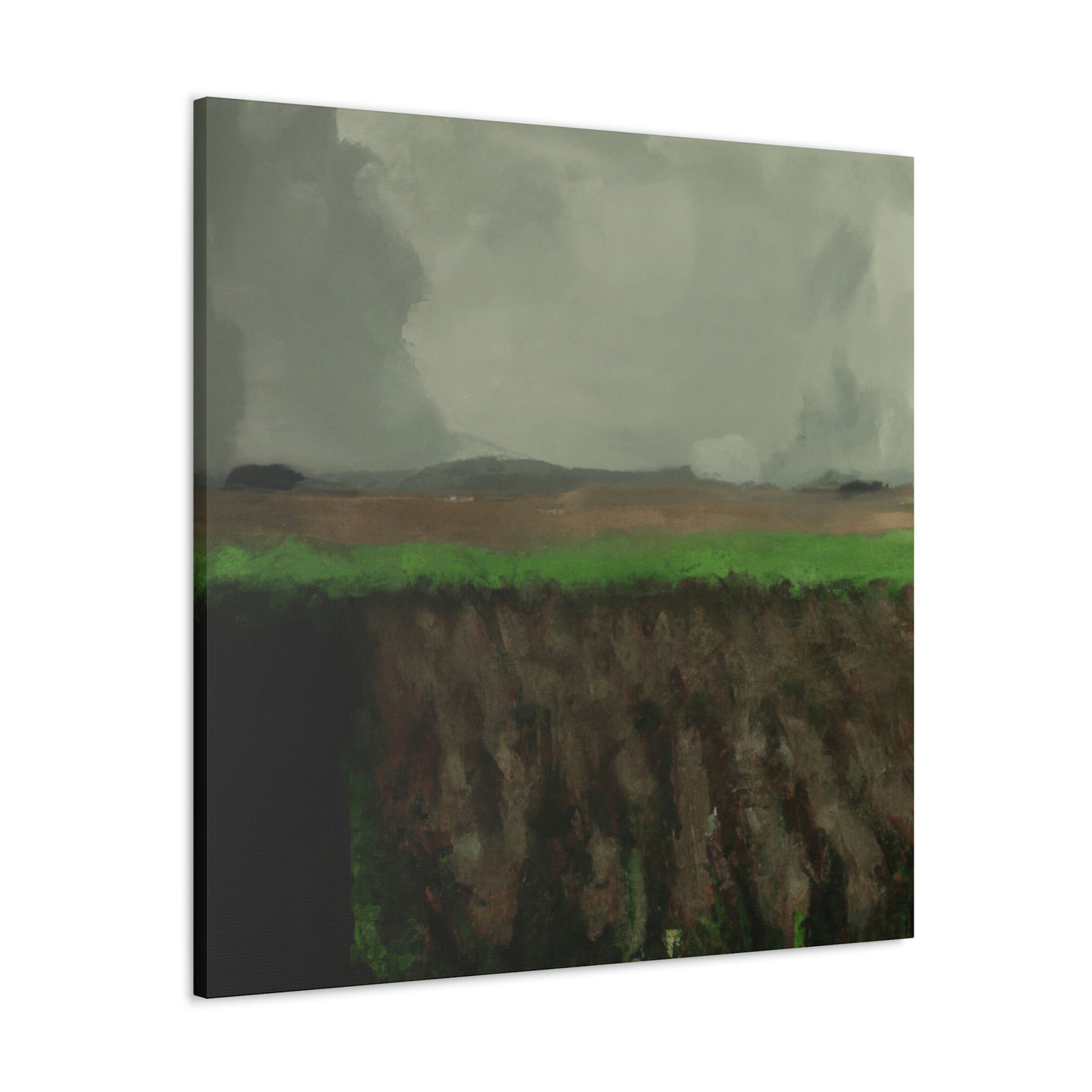 "Harvesting Corn Ablaze" - Canvas