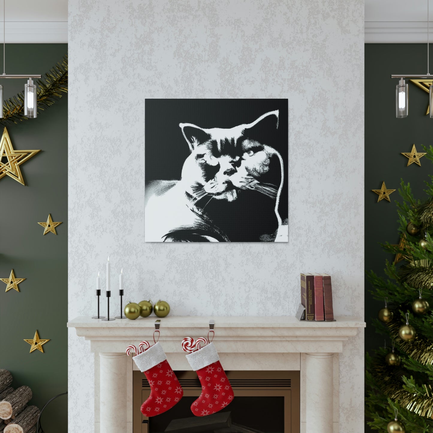 "Pop Britannia Cat Portrait" - Canvas