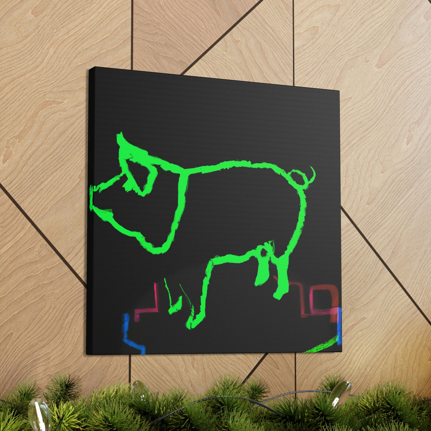 "Pig with Paunchy Pride" - Canvas