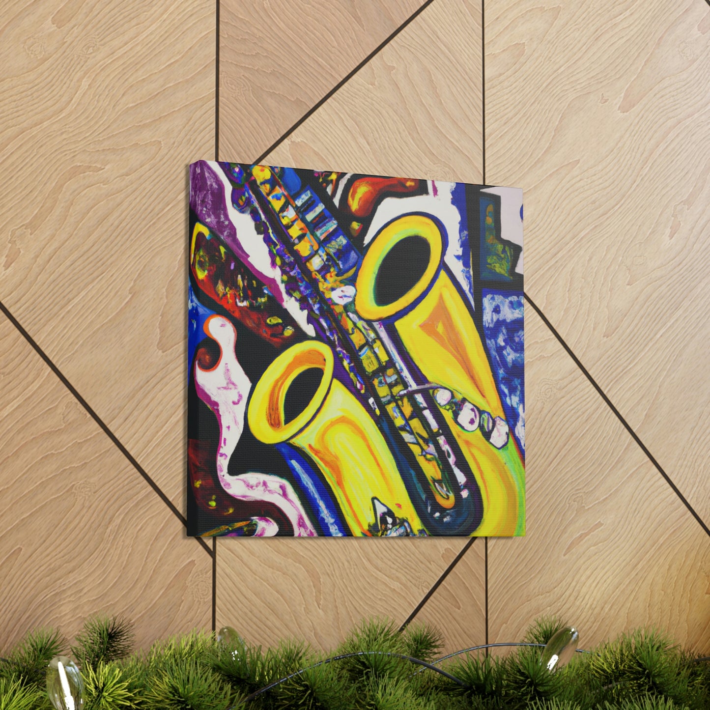 "Saxophone in Motion" - Canvas