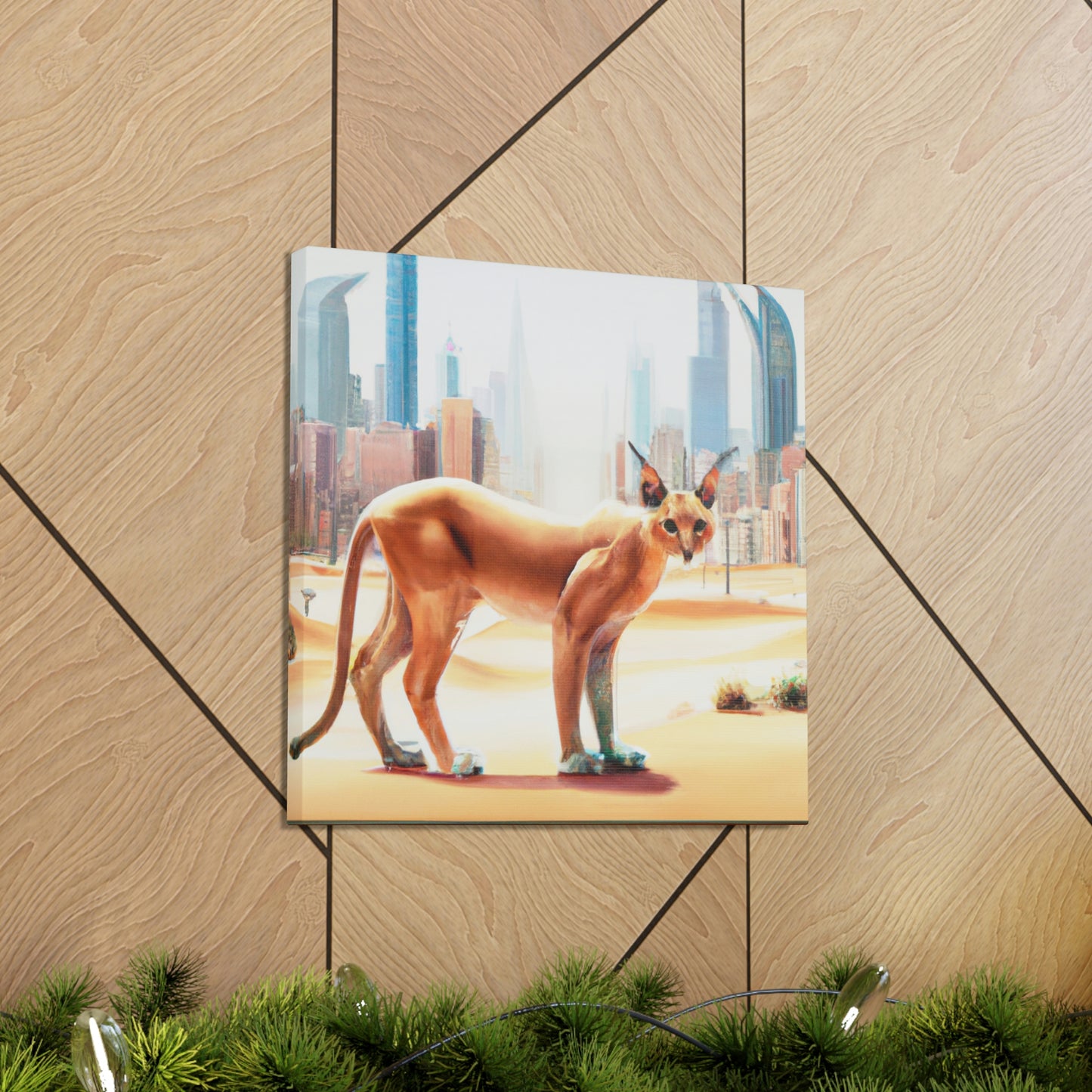 "Caracal in the City" - Canvas