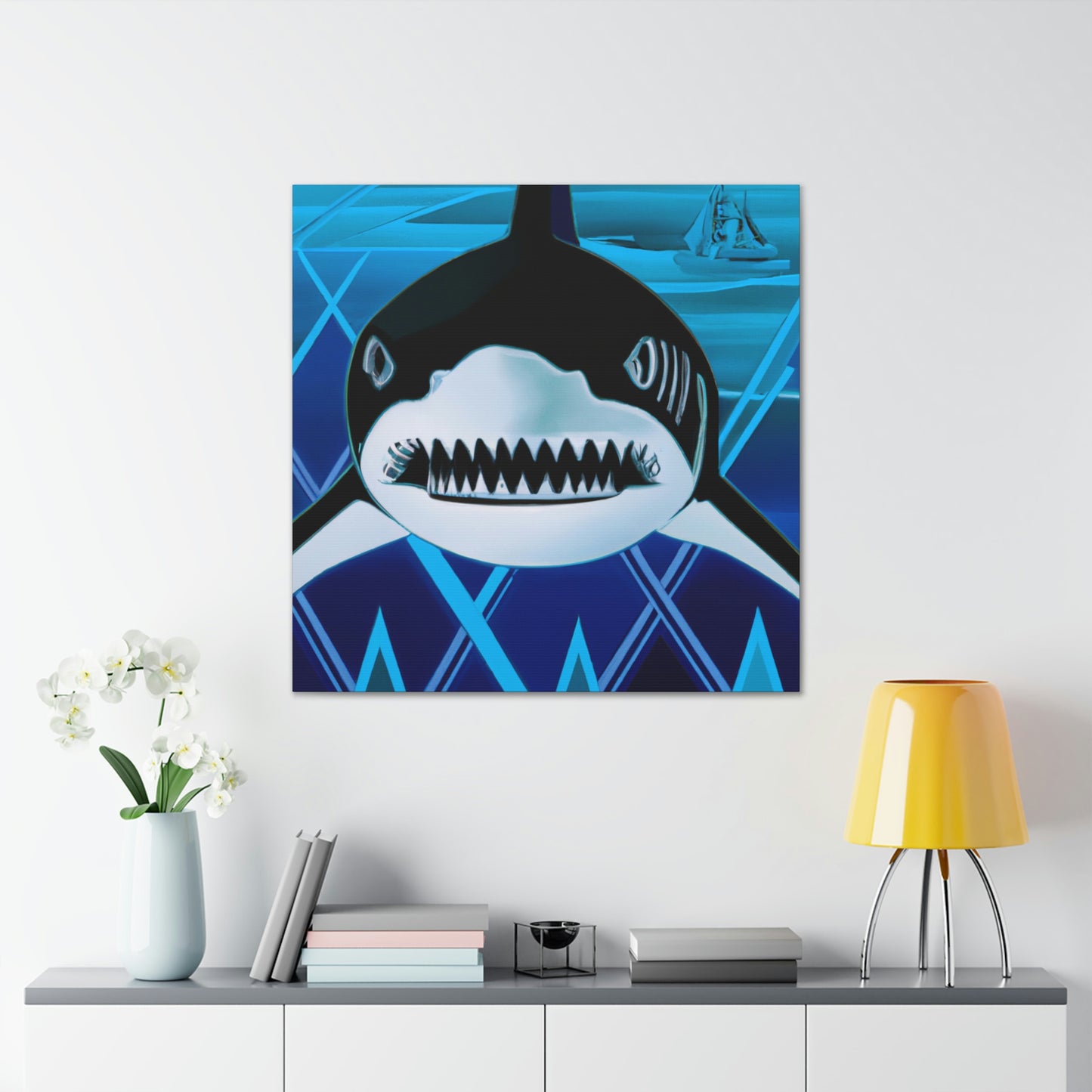 "Jaws of Art Deco" - Canvas