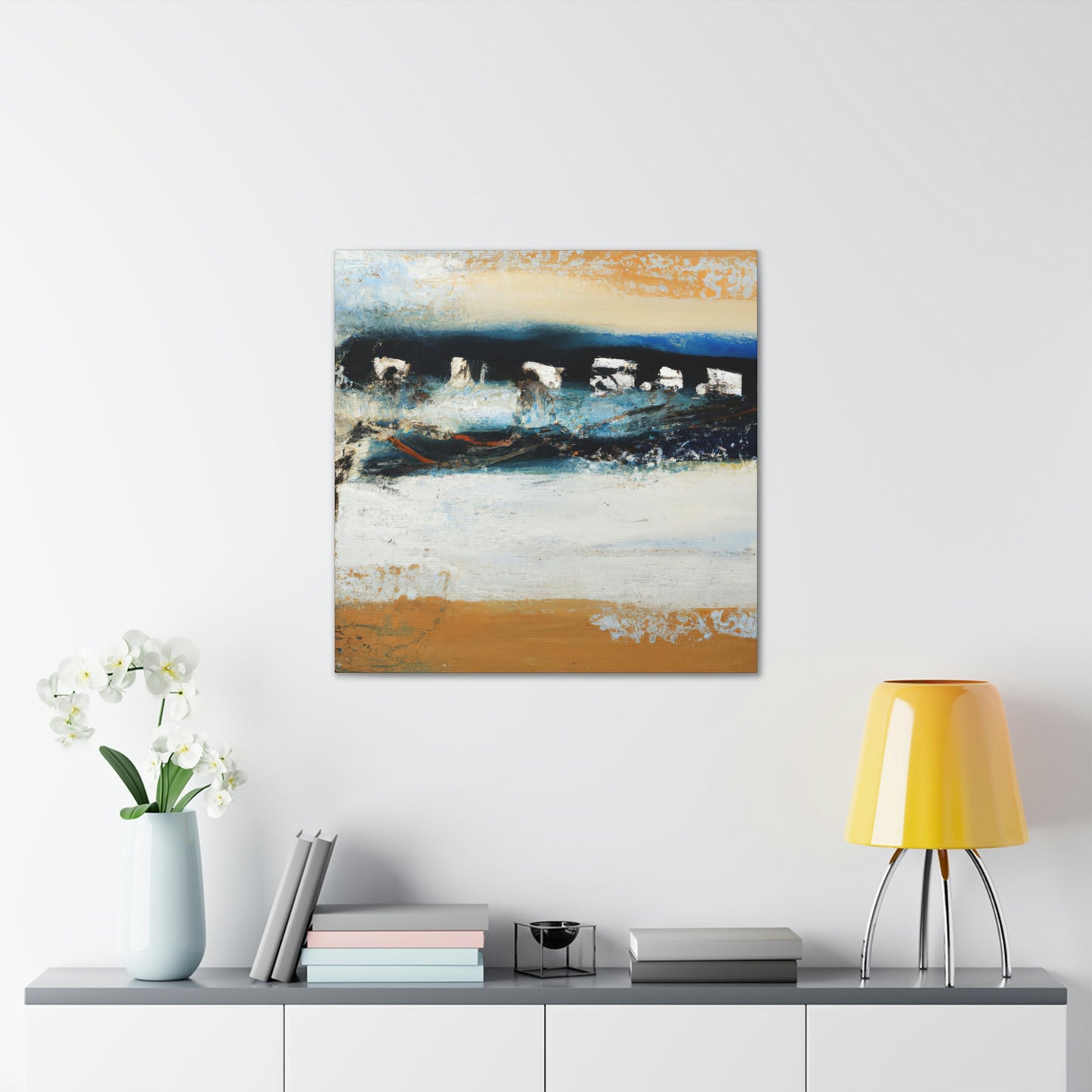 "Tides against the Seawall" - Canvas