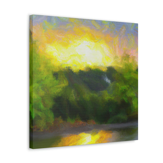 "Starry Sunrise Expanse" - Canvas