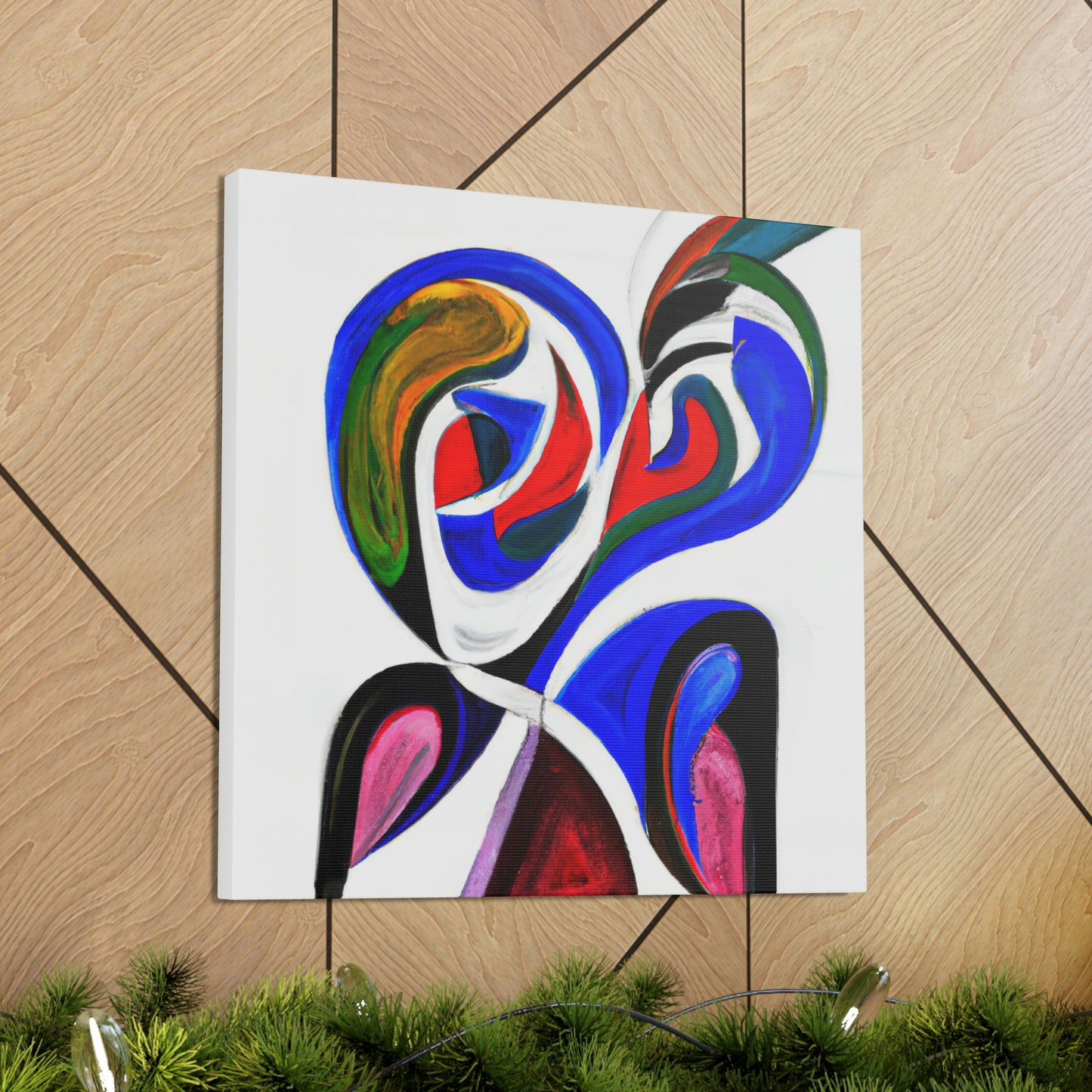 Lovebirds in Flux - Canvas