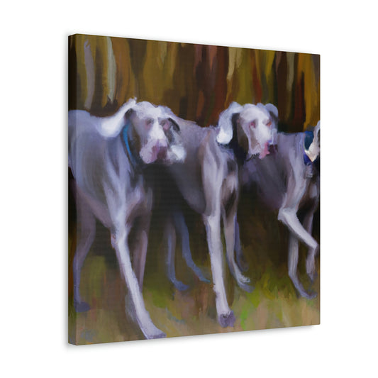 Weimaraner Abstract Expression - Canvas