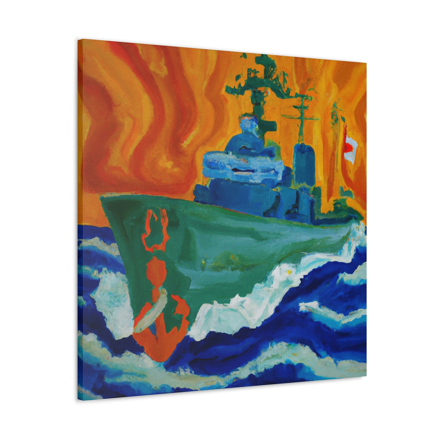 Marine Fauvist Sunset - Canvas