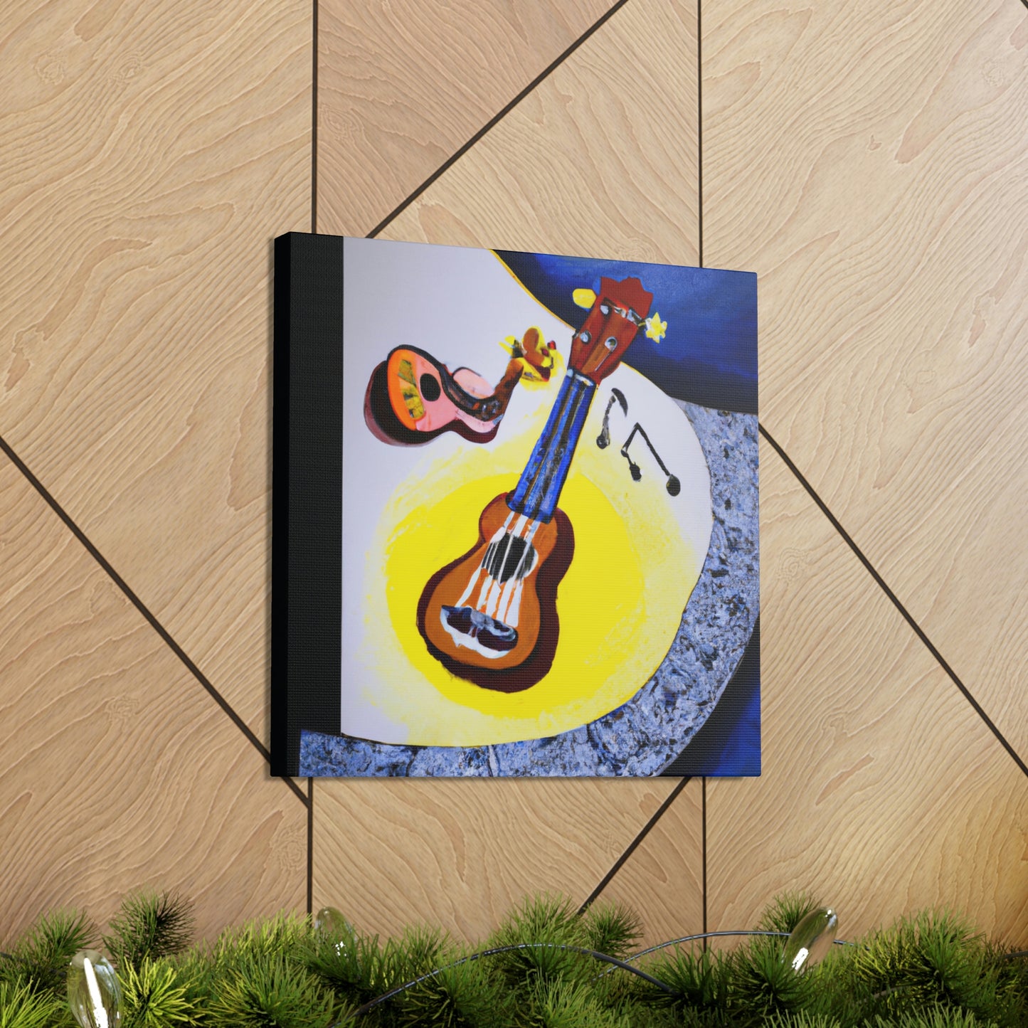 "Ukelele Unfolds Surrealism" - Canvas