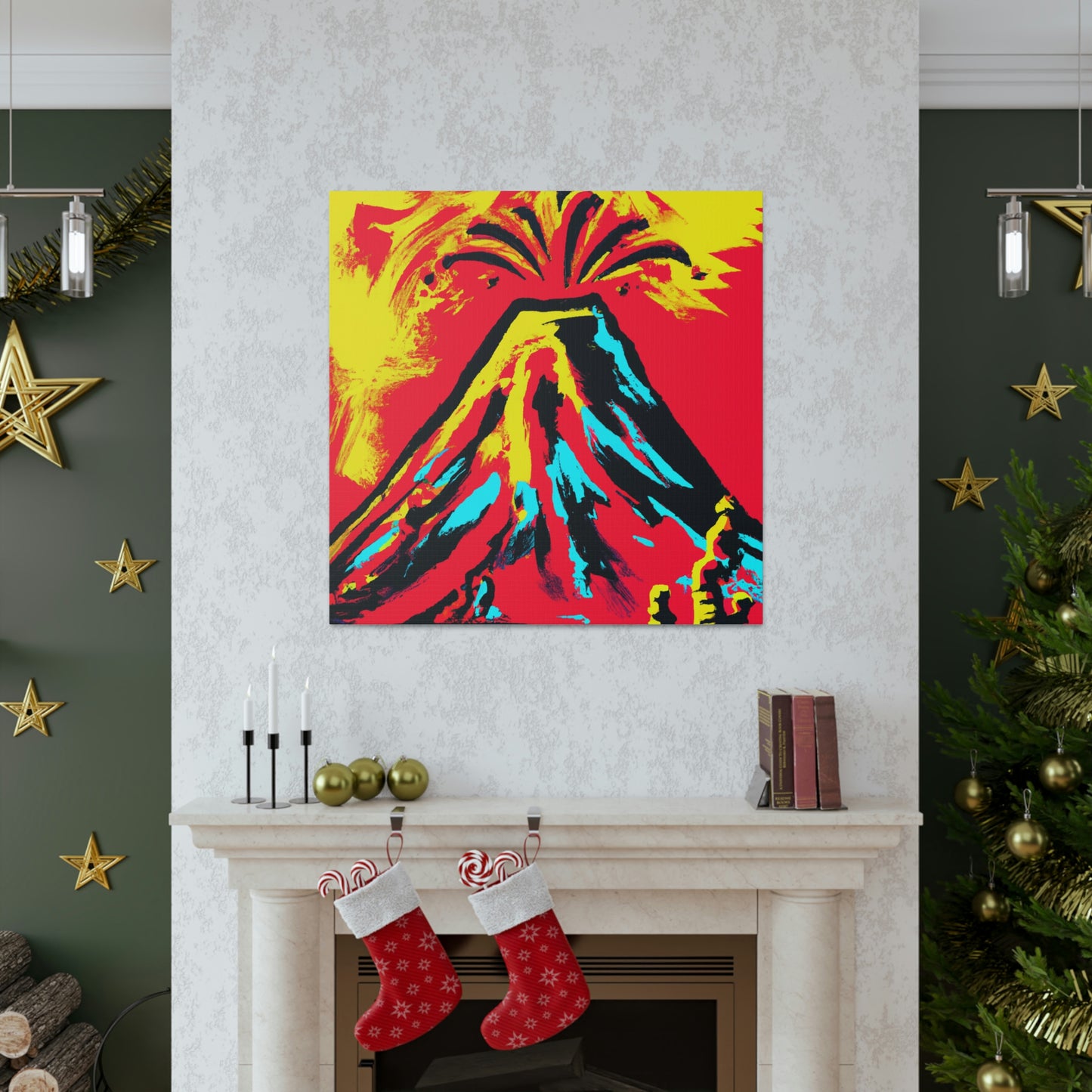 Volcano's Explosive Fury - Canvas