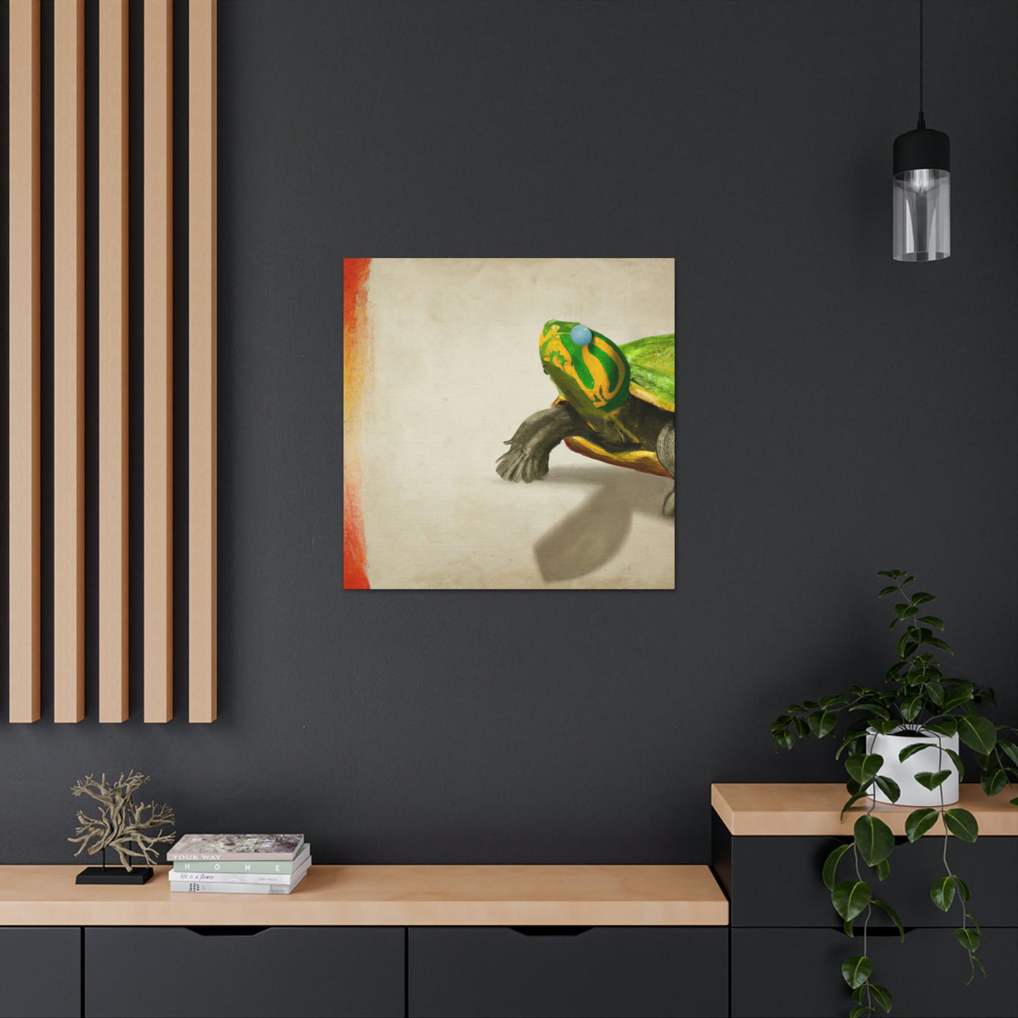 "Turtle in Simplicity" - Canvas