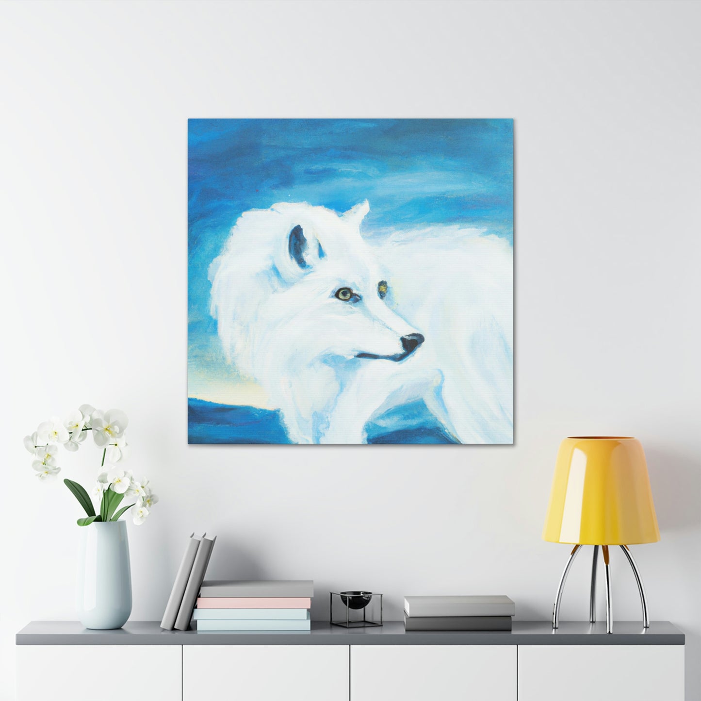 Arctic Wolf Creation - Canvas