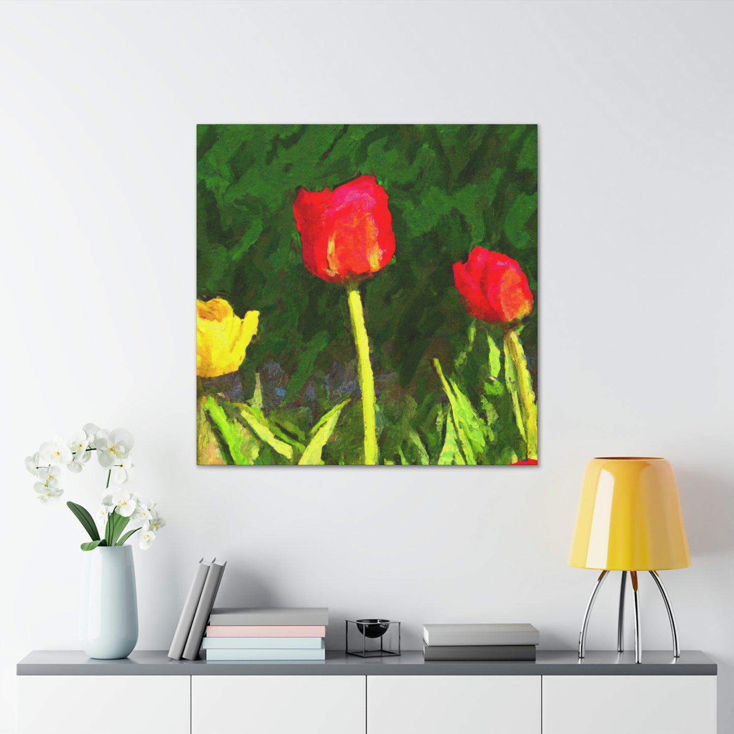 Tulips in Technicolor - Canvas