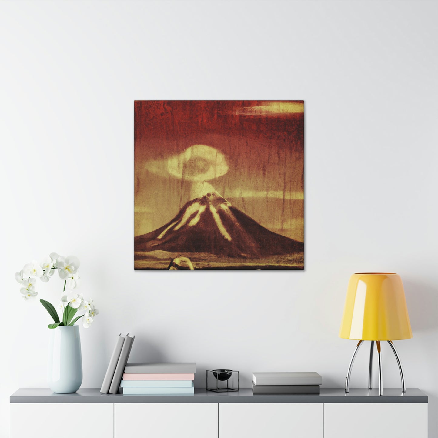 Volcano Burst of Color - Canvas