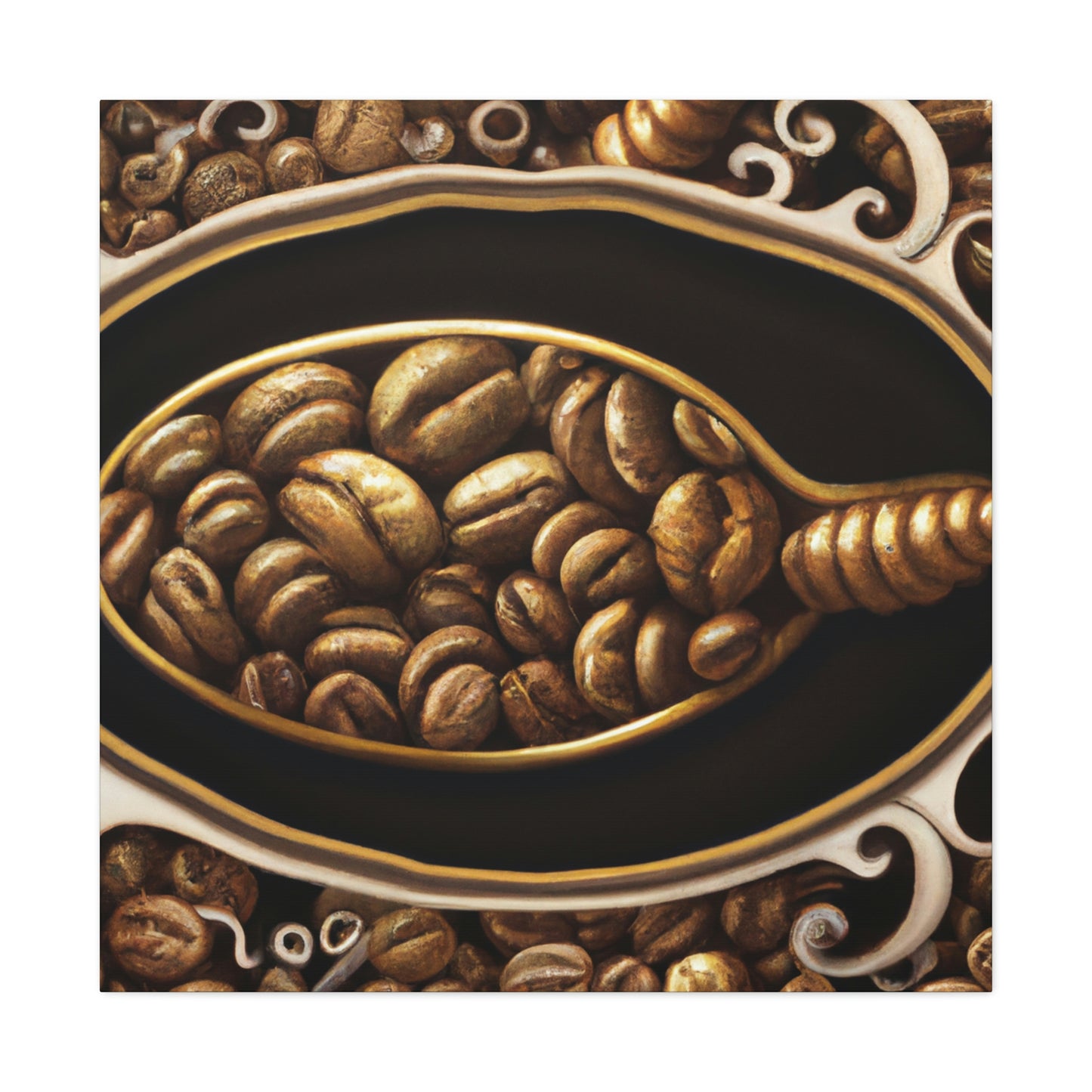 "Coffee Beans Harvested" - Canvas