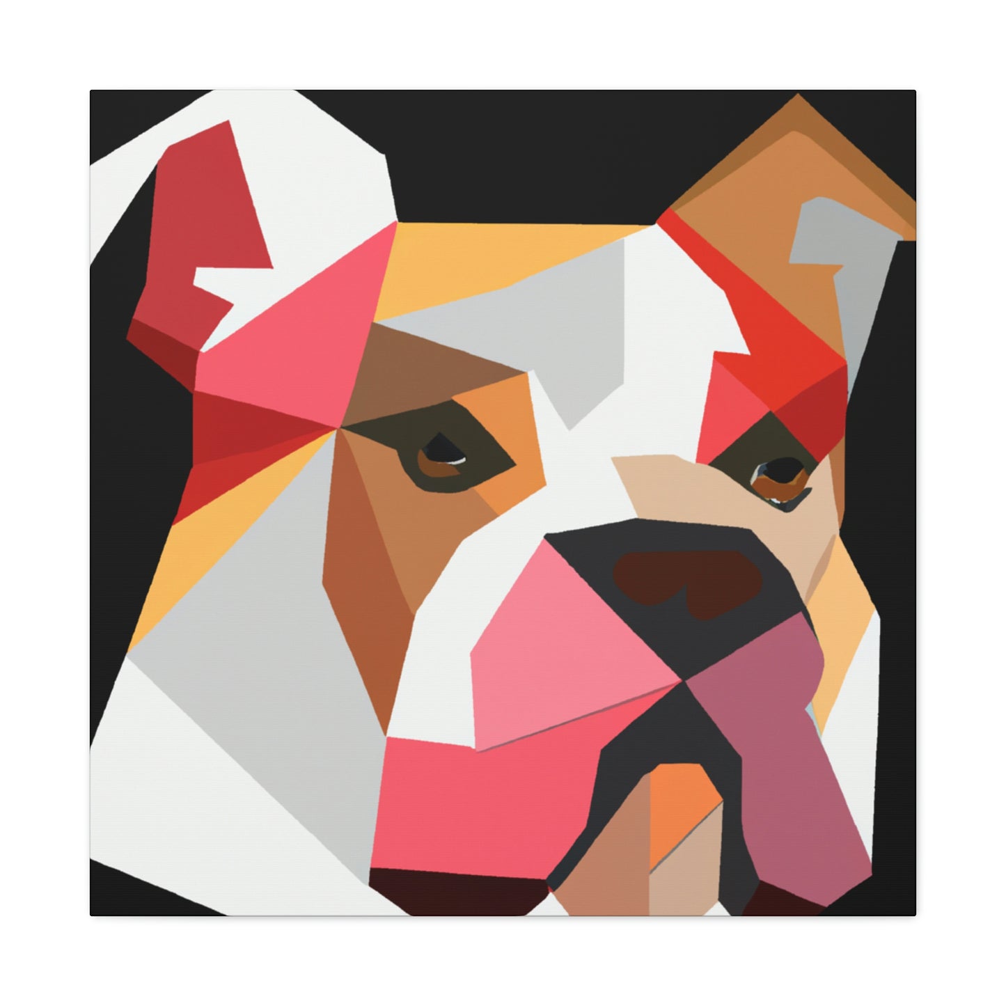 American Bulldog Minimalism - Canvas