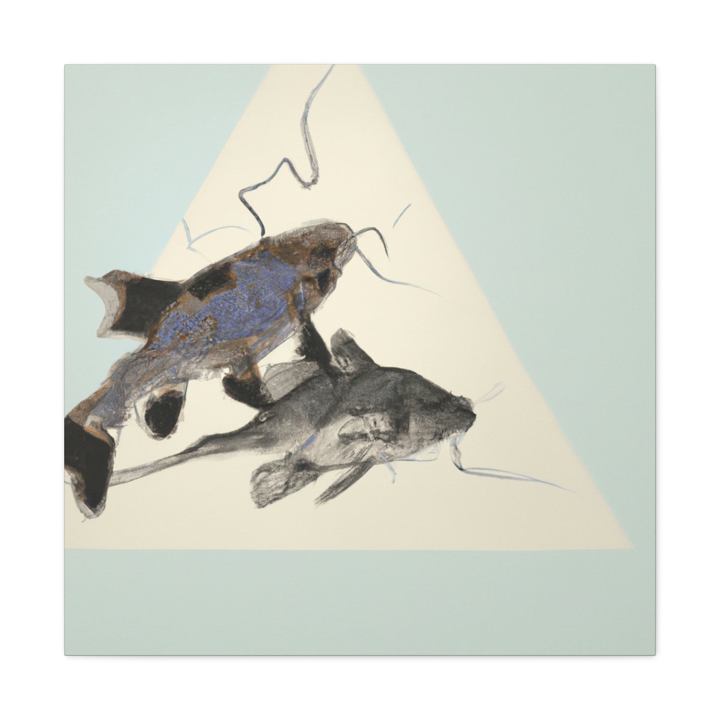 Corydoras Catfish Minimalism - Canvas