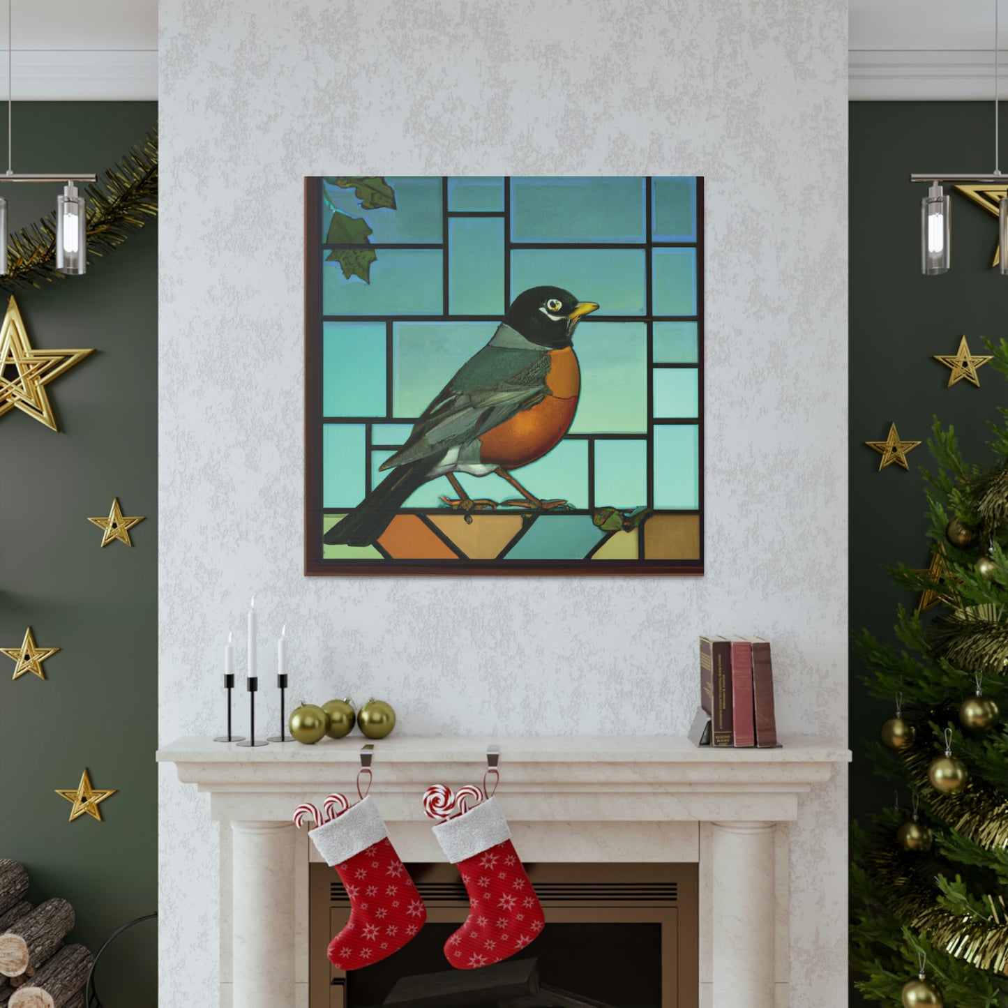 "A Robins Art Deco" - Canvas