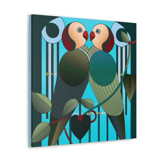 Lovers in Art Deco - Canvas