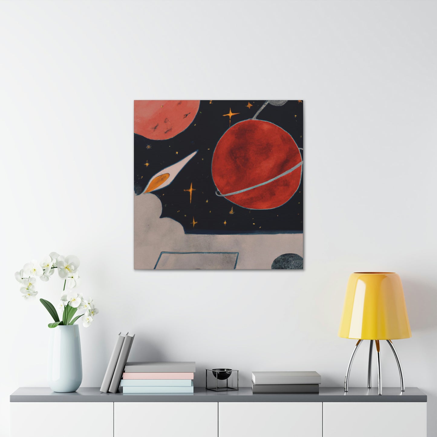 Mercury's Celestial Dance - Canvas