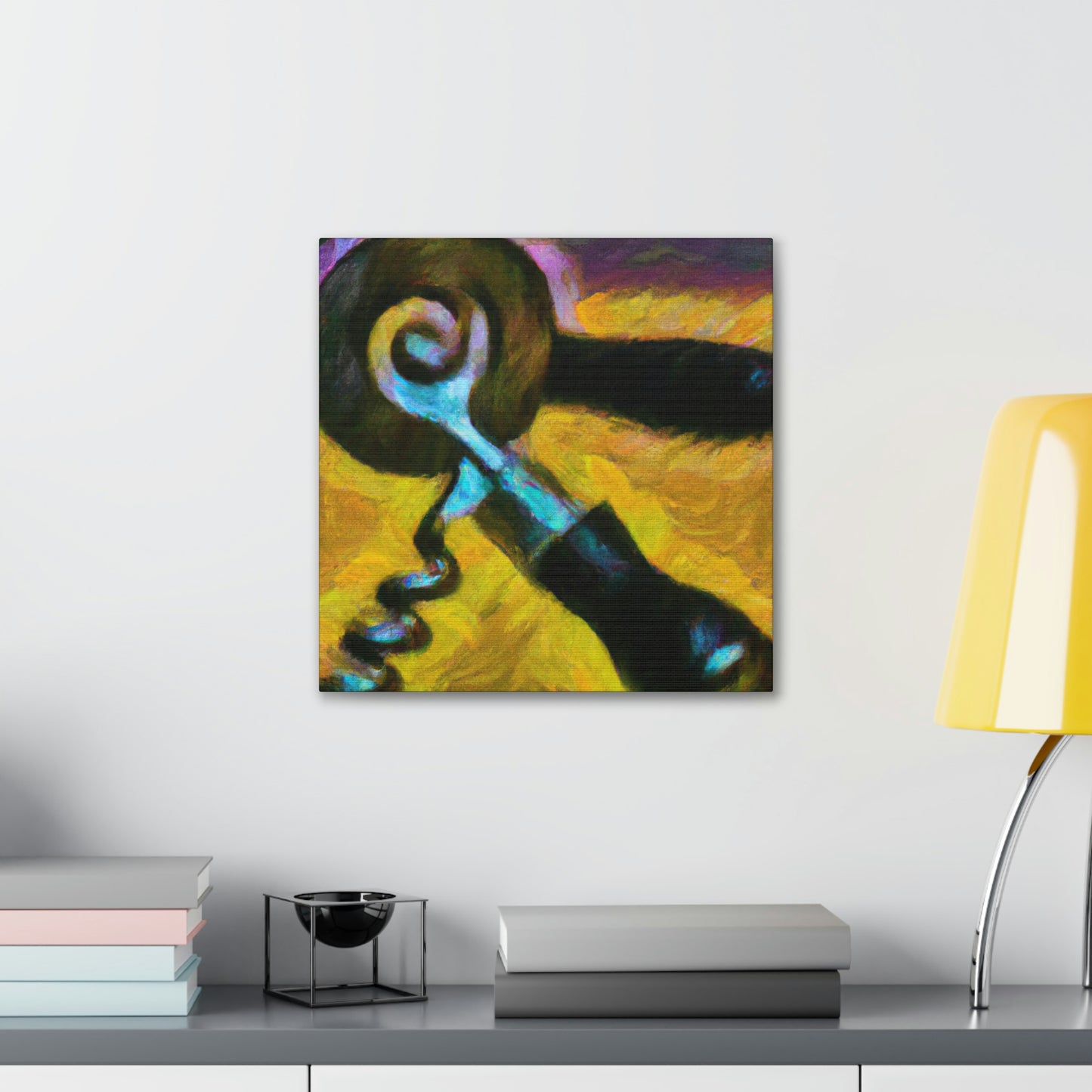 Corkscrew in Turquoise - Canvas