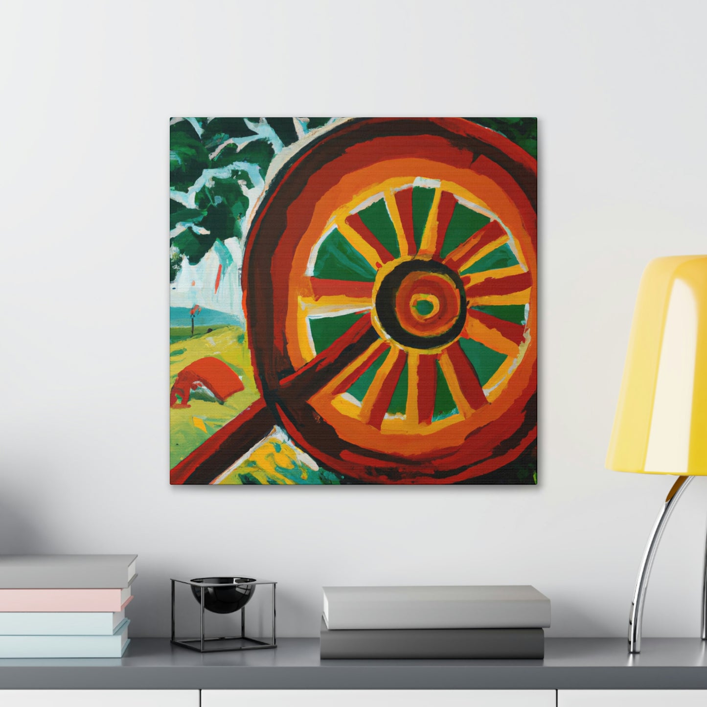 "Wheel of Times Past" - Canvas