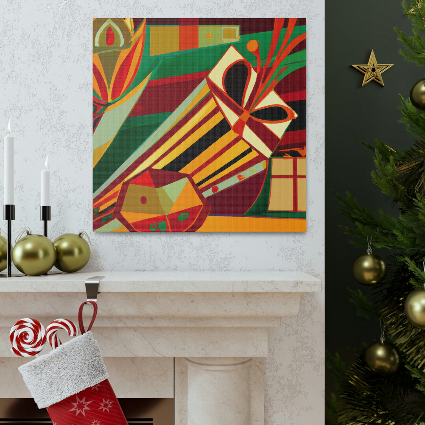 Presents in Art Deco - Canvas