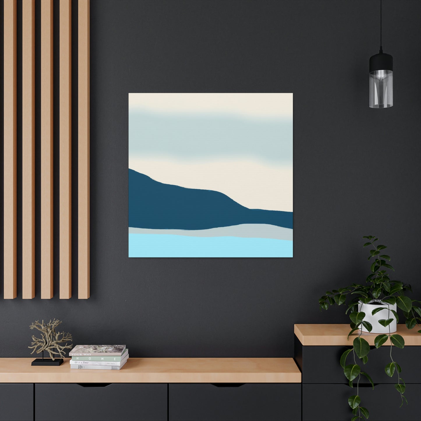 "Coastal Minimalism Abides" - Canvas