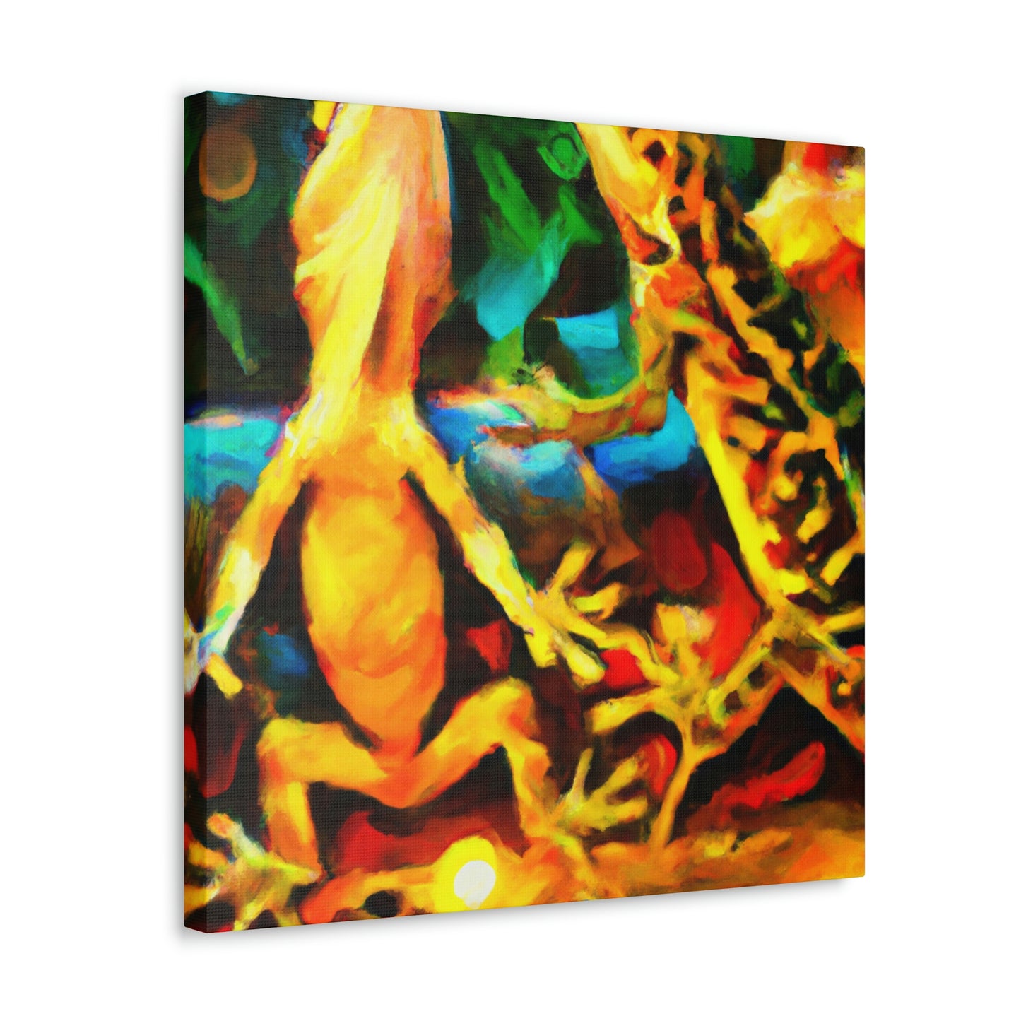 "Lizards in Impressionism" - Canvas