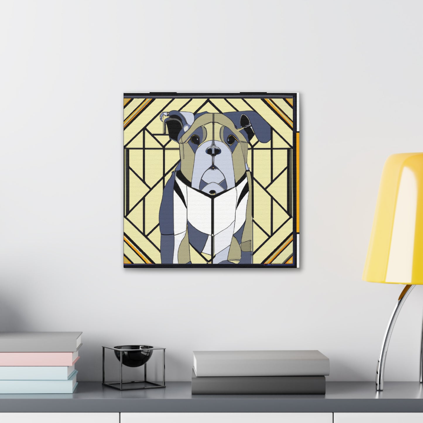 "Bulldog's Regal Roar" - Canvas