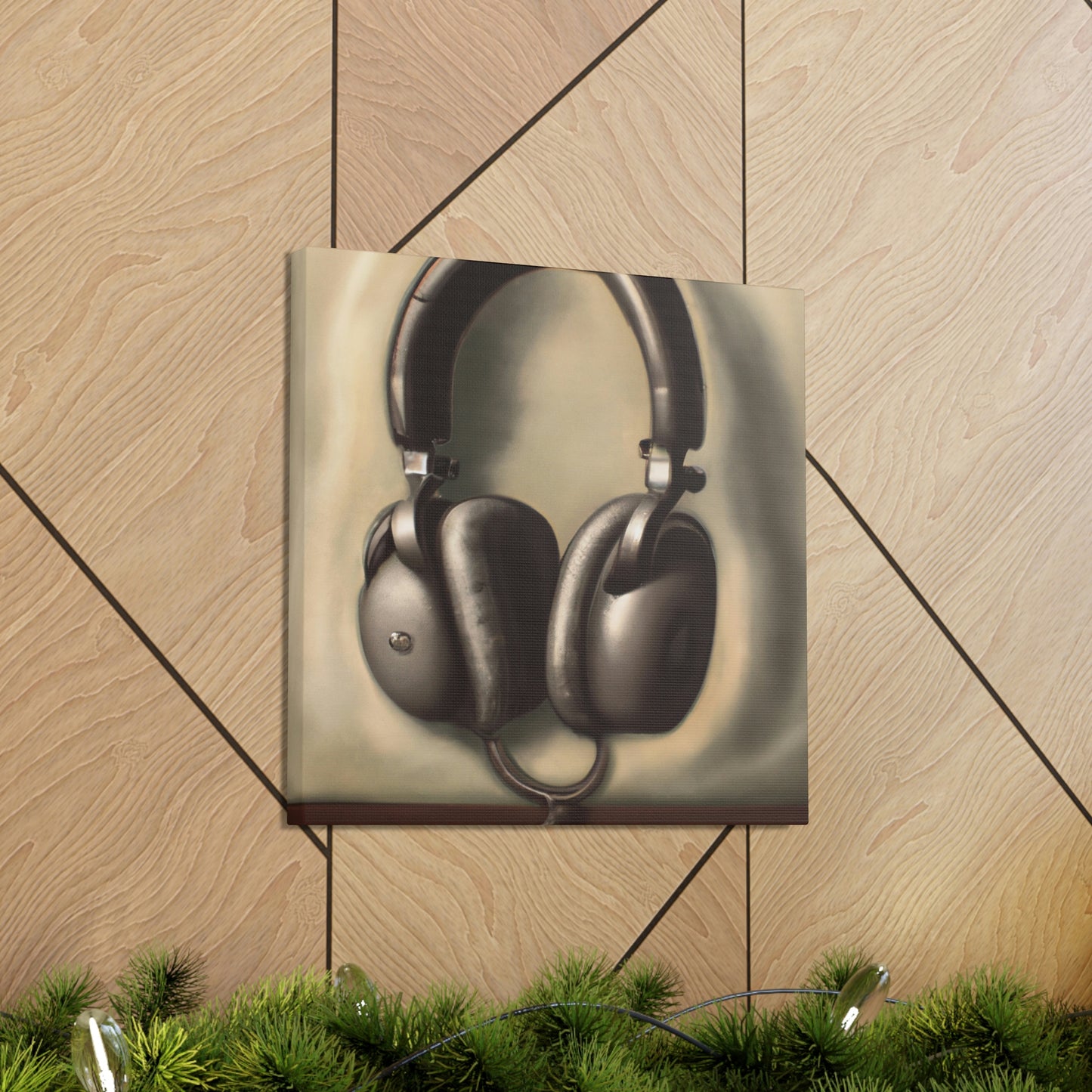 "Headphones on a Cloud" - Canvas