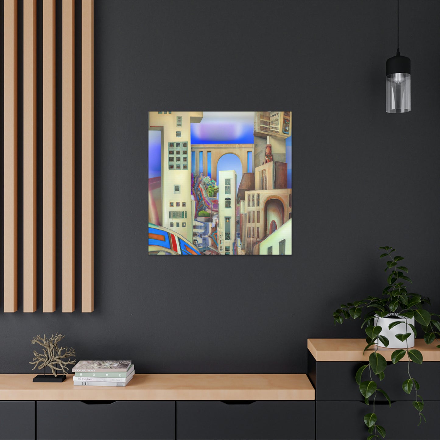 "Art Deco Dreamscape" - Canvas