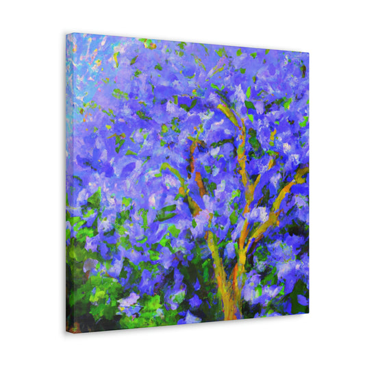 Jacaranda Tree Reflection - Canvas