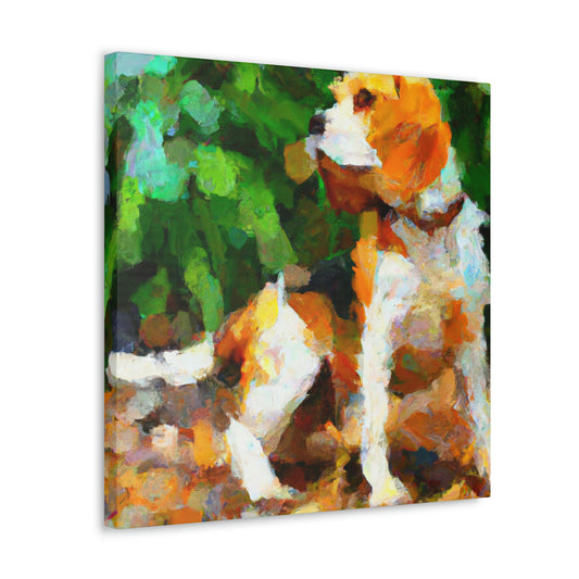 Beagle in Post-Impressionism - Canvas