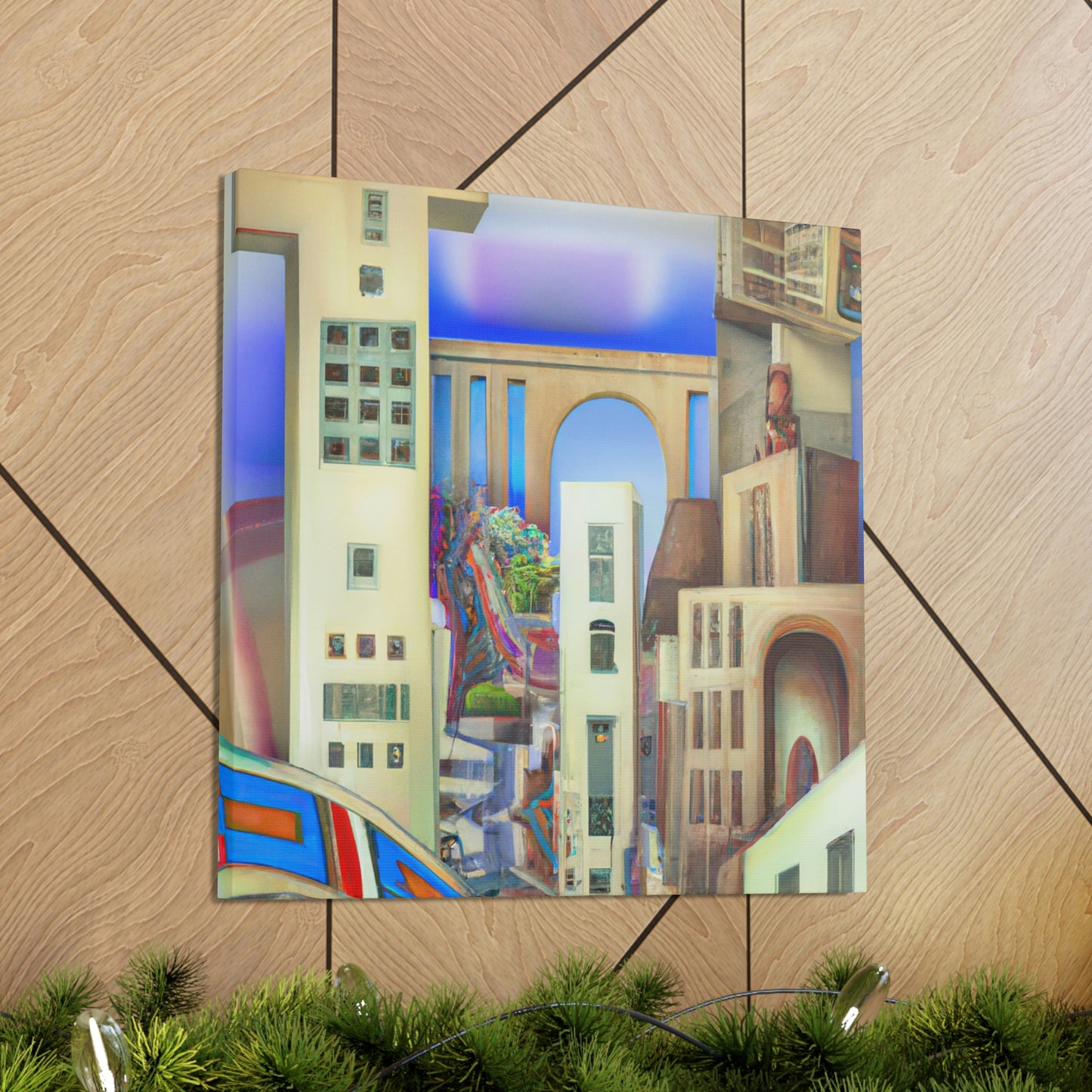 "Art Deco Dreamscape" - Canvas