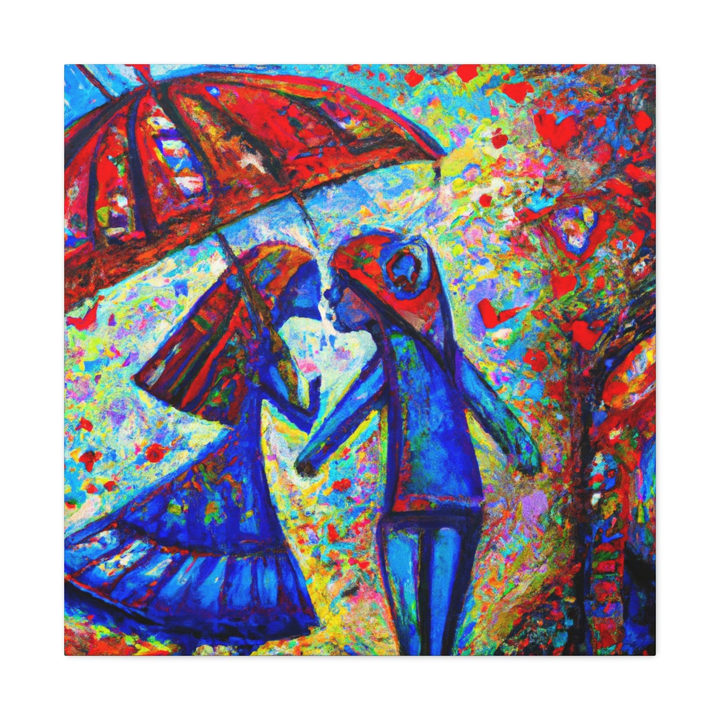 Love Under the Umbrella - Canvas