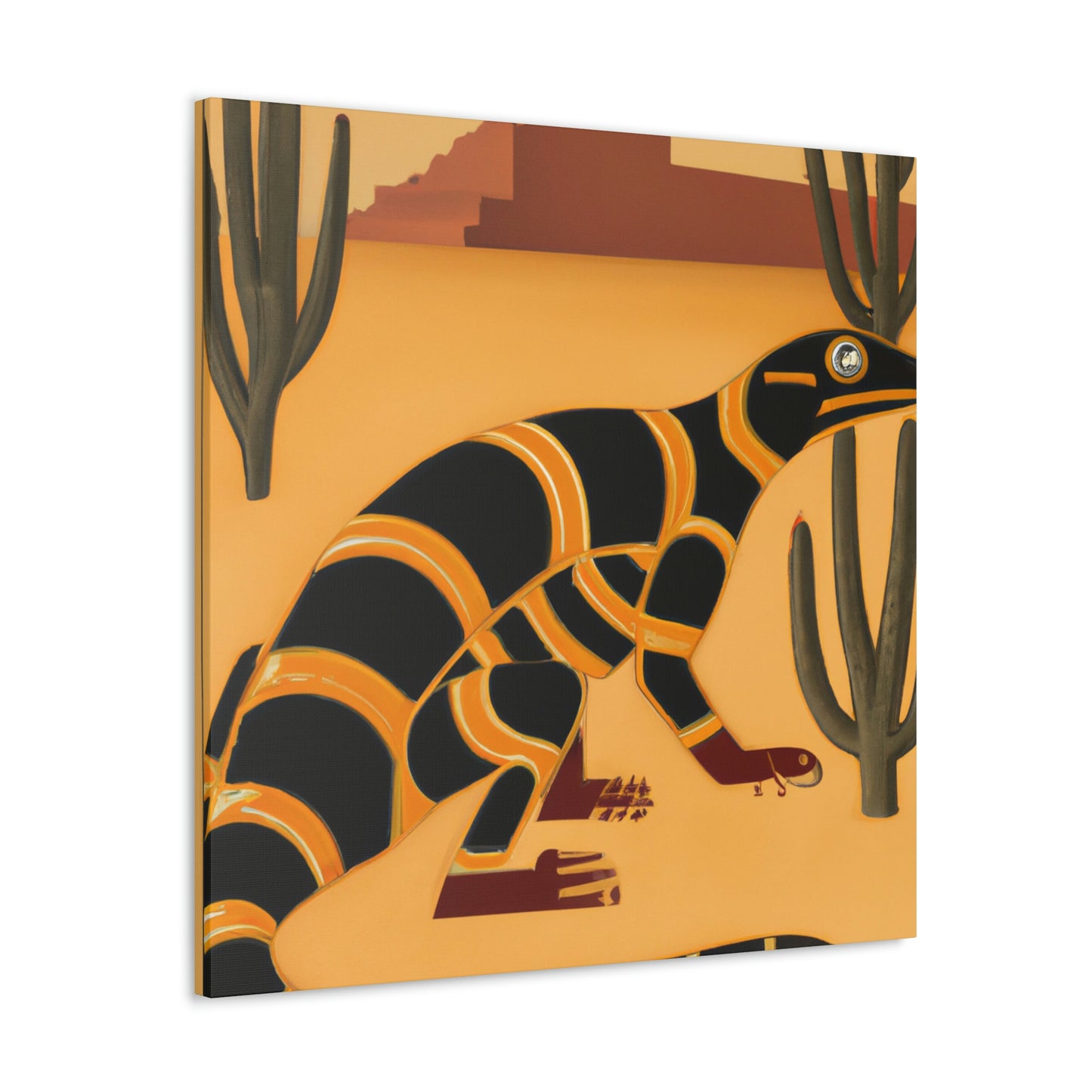 "Gila Monster Glistens" - Canvas