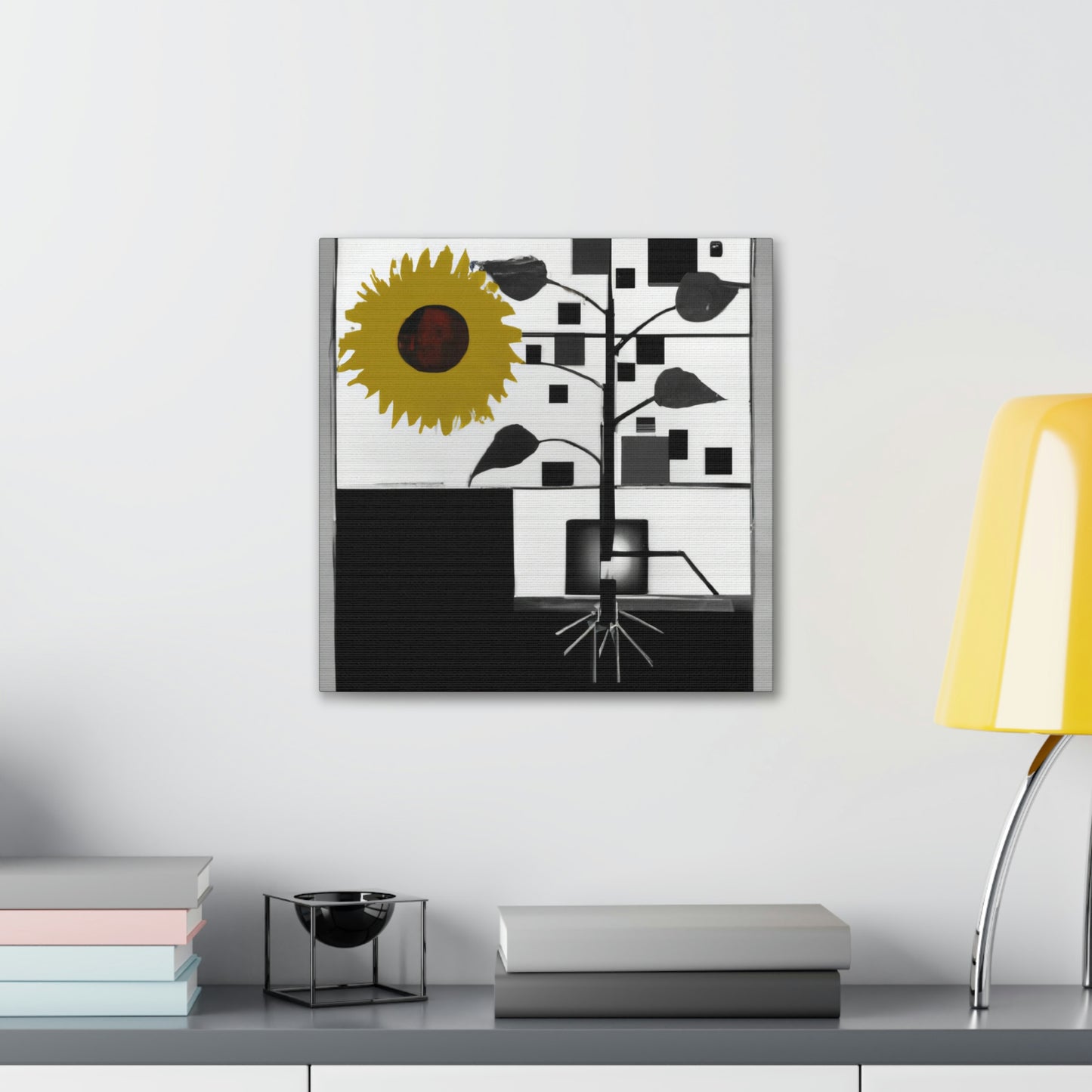 "Sunflower in Steampunk". - Canvas