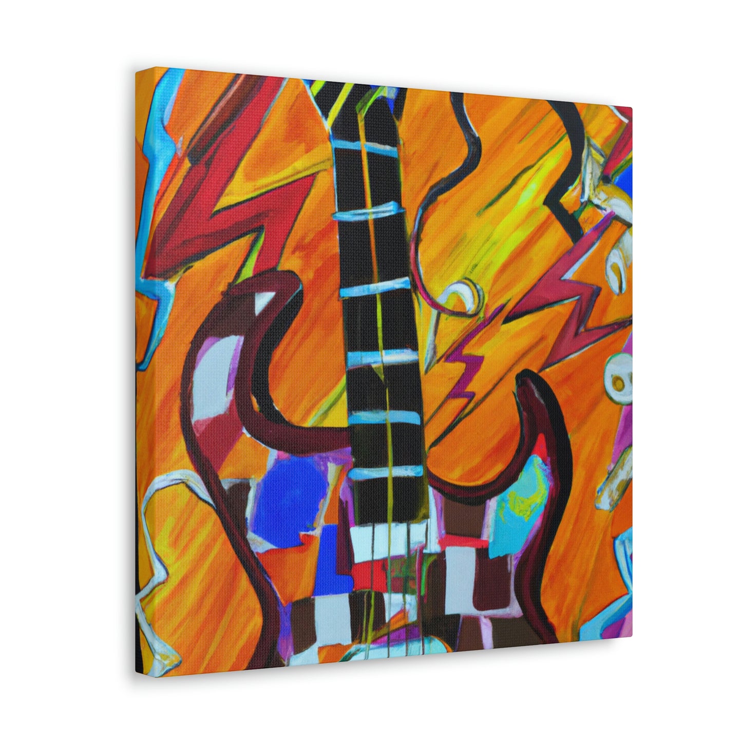 "Electric Guitar Noise Storm" - Canvas