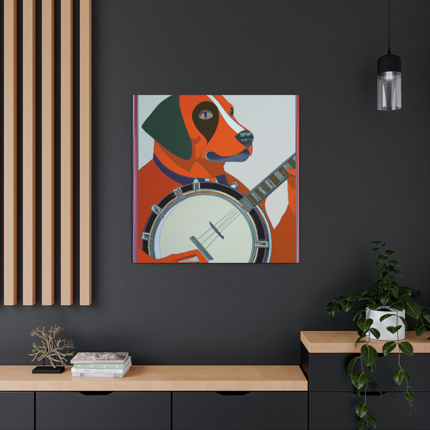 "Banjo's Glittering Strum" - Canvas