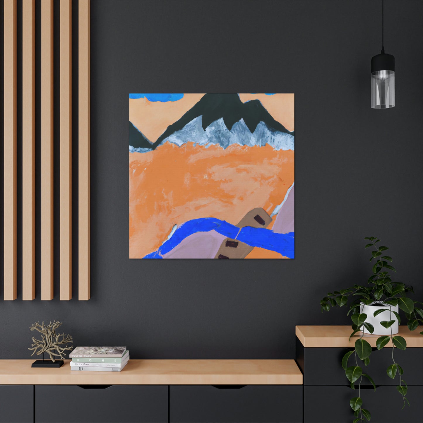 Mountain Majesty Ablaze - Canvas