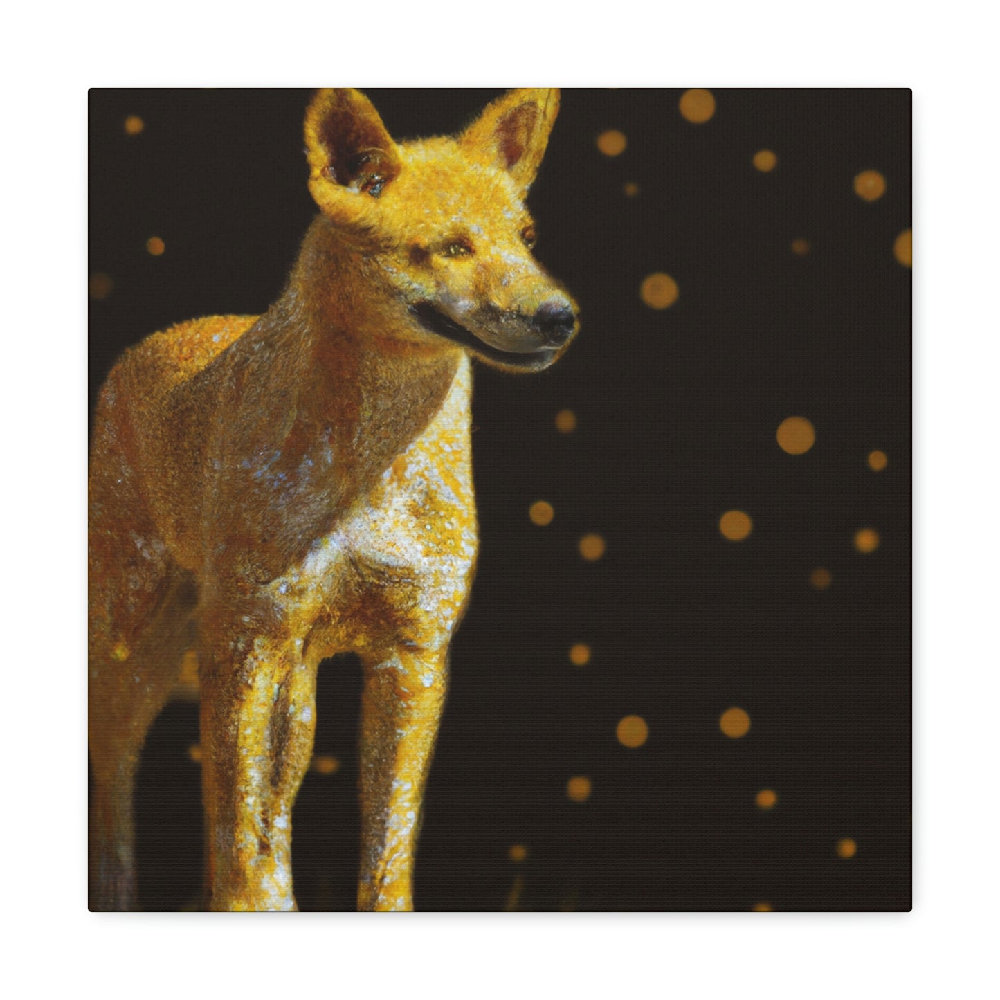 Dingo in Pointillism - Canvas