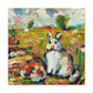 Rabbit in Impressionism - Canvas